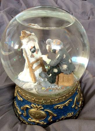 Emmett Kelly Jr Snowglobe Self Portrait - With Box