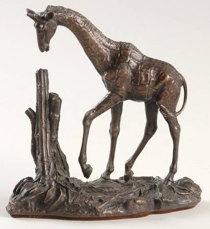 The Official African Wildlife Bronzes Giraffe - Boxed