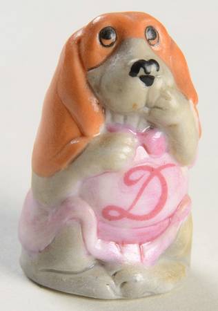 Animal Alphabet Thimbles D Is For Dog - No Box