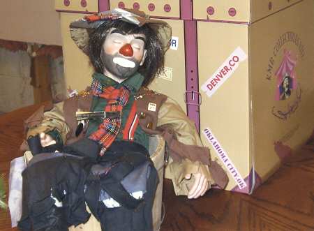 Emmett Kelly Jr Real Rags In A Barrel - Boxed