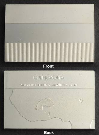 Flags of the United Nations Upper Volta (Burkina Faso) - No Box