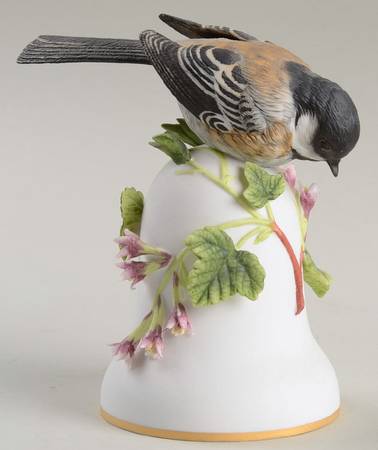 Bird Bells-Porcelain Black-Capped Chickadee - No Box