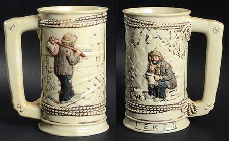 Emmett Kelly Jr Stein by Flambro