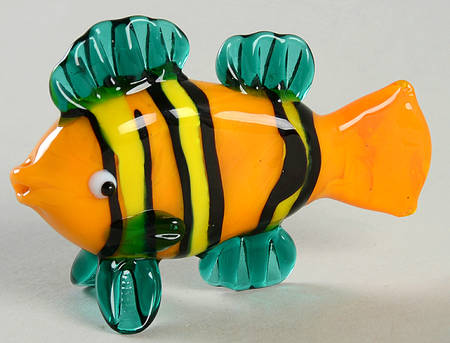 Glass Menagerie Ron The Clown Fish - Boxed