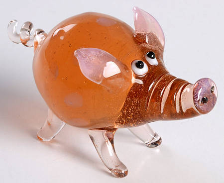 Glass Menagerie Pokey Pig - Boxed