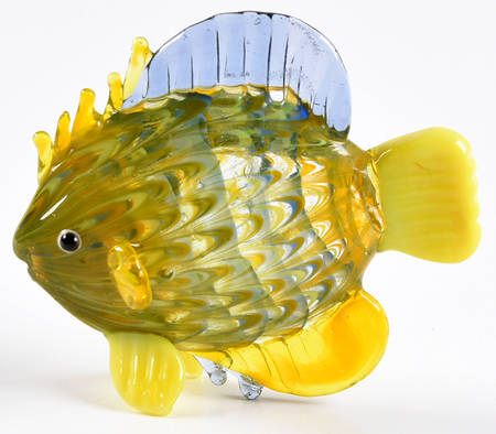 Glass Menagerie Yellow Tail Fish - Boxed