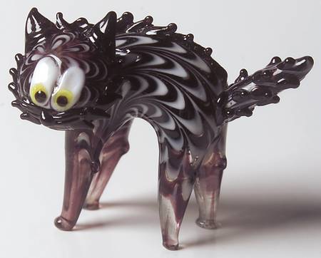 Glass Menagerie Cat-2 3/4" L - Boxed