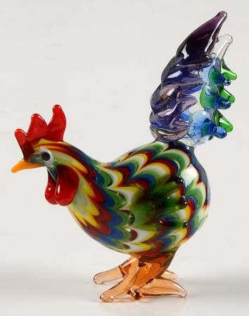 Glass Menagerie Rooster - Boxed