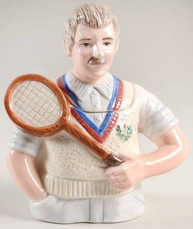 Personaliteas Teapots Vintage Tennis Player-Man - Boxed