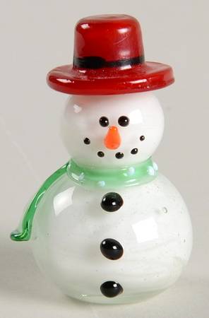 Glass Menagerie-Christmas Snowman - With Box