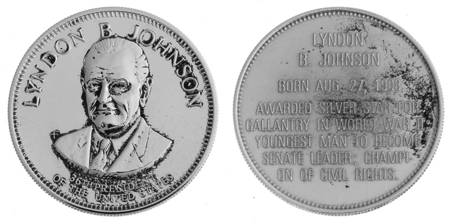 Presidential Commemorative Coins Lyndon B. Johnson - No Box