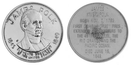 Presidential Commemorative Coins James K Polk - No Box