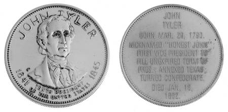 Presidential Commemorative Coins John Tyler  - No Box