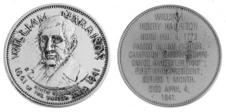 Presidential Commemorative Coins William Henry Harrison - No Box