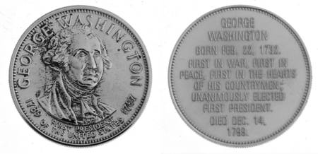 Presidential Commemorative Coins George Washington - No Box