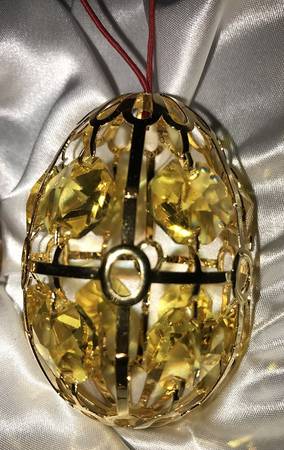 Crystal Palace Egg Ornaments Citirine Egg Ornament - No Box