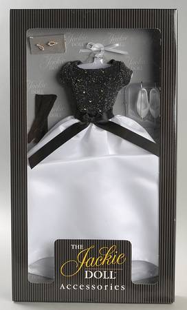 Jackie Doll (Vinyl) Black & White Gown Ensemble - Boxed