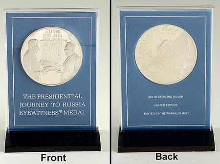 Eyewitness Medals Nixon's Journey To Russia - With Box