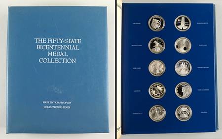 Fifty State Bicentennial Medals by Franklin Mint
