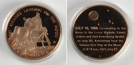 America in Space-Bronze Apollo 11 - No Box