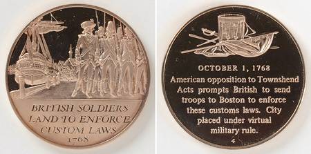 History of the American Revolution British Soldiers Land To Enforce Laws - No Box