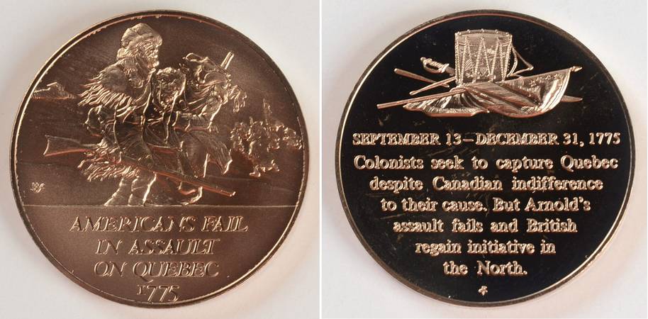 History of the American Revolution Americans Fail In Assault On Quebec - No Box