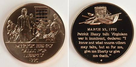 History of the American Revolution Patrick Henry Calls For Liberty - No Box