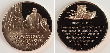 History of the American Revolution Congress Names 5 To Negotiate Peace - No Box