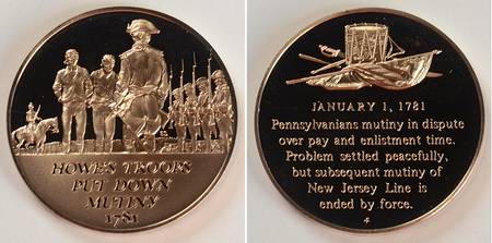 History of the American Revolution Howes Troops Put Down Mutiny - No Box