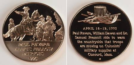 History of the American Revolution Paul Revere Alerts Fellow Patriots - No Box