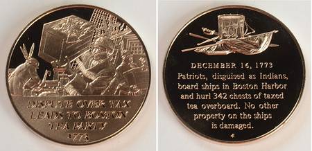 History of the American Revolution Dispute Over Tax Leads To Boston Tea Par - No Box