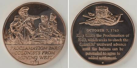 History of the American Revolution Proclamation Bars Colonists Move West - No Box