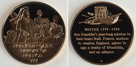 History of the American Revolution Franklin Gains Support Of France - No Box