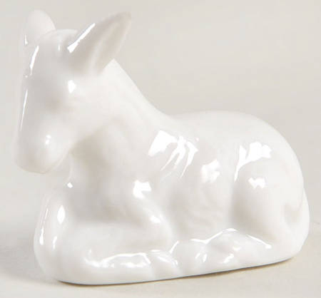 Nativity Figurines (White) Donkey - No Box