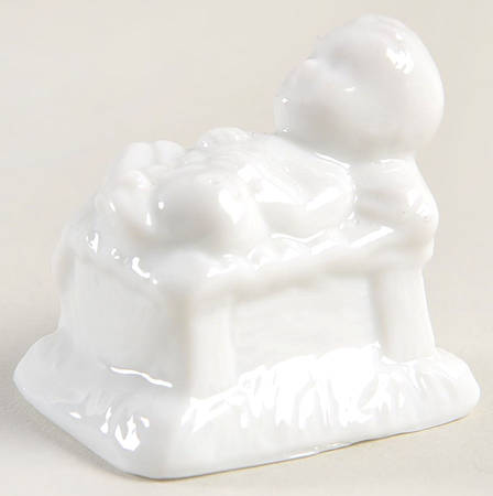 Nativity Figurines (White) Baby Jesus - No Box