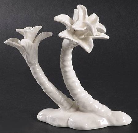 Nativity Figurines (White) Double Palm Trees - No Box