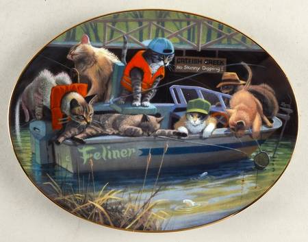 Bryan Moon Cats by Franklin Mint