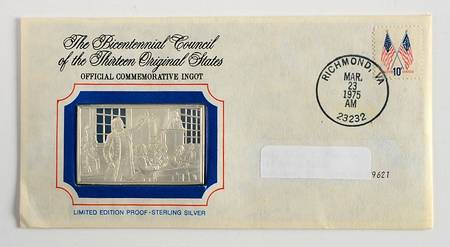 Bicentennial Council Ingots by Franklin Mint