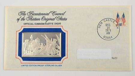 Bicentennial Council Ingots Patriots Attack Fort William & Mary - No Box