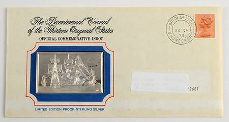 Bicentennial Council Ingots John Paul Jones Defeats British - No Box