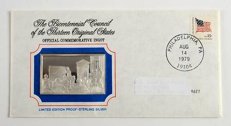 Bicentennial Council Ingots Terms For Peace - No Box