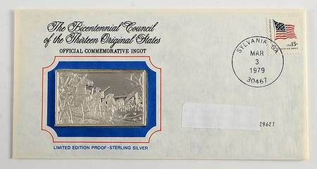 Bicentennial Council Ingots British Attack At Briar Creek - No Box