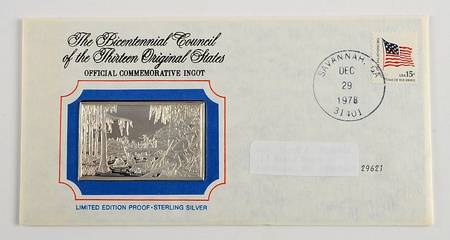 Bicentennial Council Ingots Battle Of Savannah - No Box