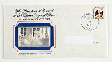 Bicentennial Council Ingots Articles Of Confederation - No Box