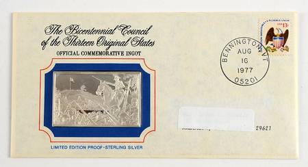 Bicentennial Council Ingots Battle Of Bennington - No Box