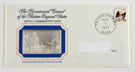 Bicentennial Council Ingots Washington Meets Lafayette - No Box