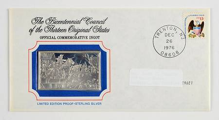 Bicentennial Council Ingots Battle Of Trenton - No Box