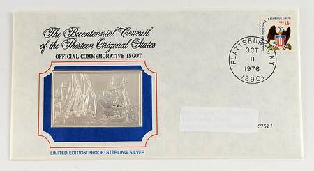 Bicentennial Council Ingots Arnold Stops British From North - No Box