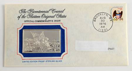 Bicentennial Council Ingots Washington's Withdrawal Saves Continenta - No Box