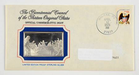 Bicentennial Council Ingots North Carolina Leads Struggle For Indepe - No Box